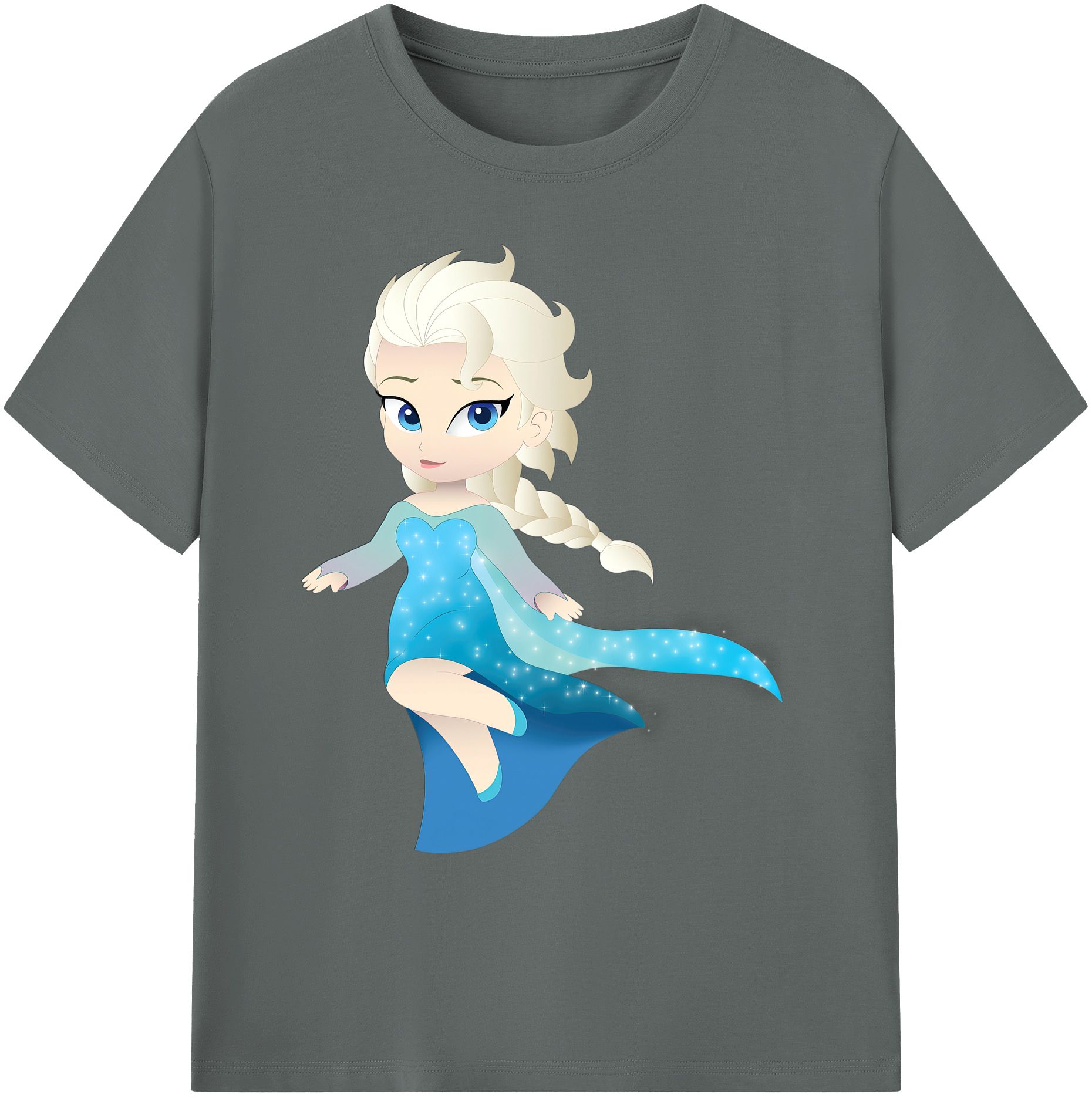 （画像用） アナと雪の女王 アンナ エルサ Frozen Anna Elsa 綿100％ メンズ半袖Tシャツ｜肌触りやわらか＆通気性